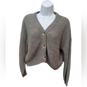 Bluenotes Gray Cardigan